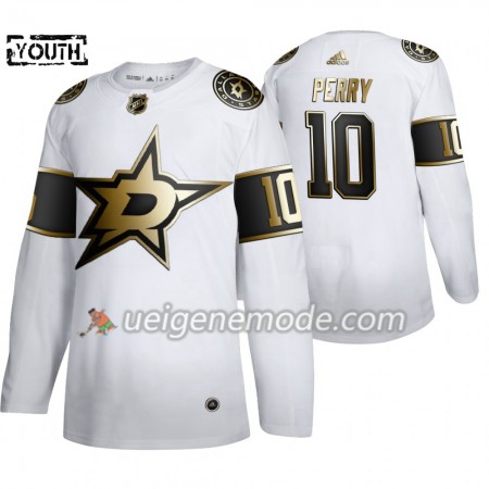 Kinder Eishockey Dallas Stars Trikot Corey Perry 10 Adidas 2019-2020 Golden Edition Weiß Authentic
